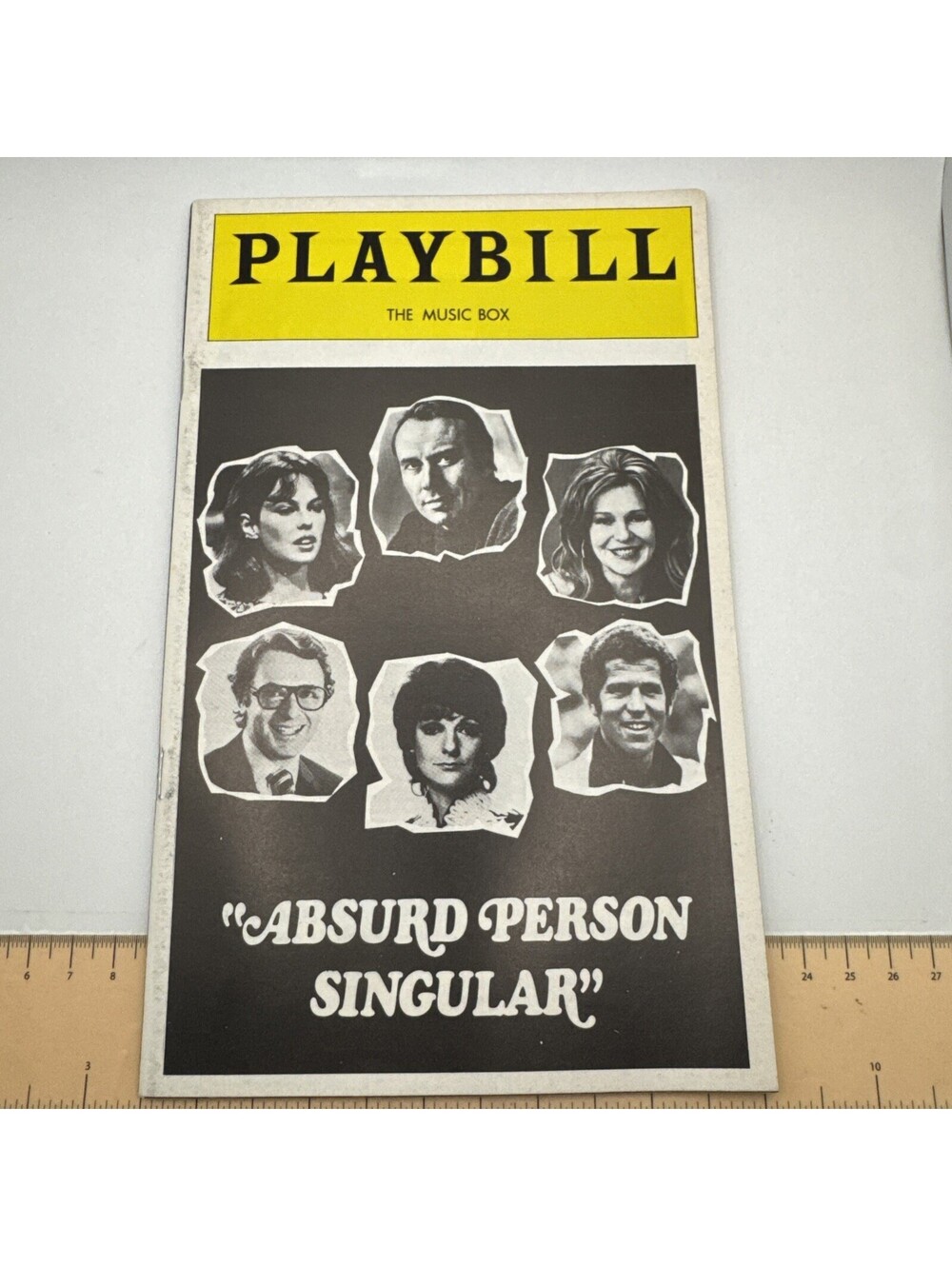 1974 Playbill The Music Box Present Richard Kiley in Absurd Person Singular VG